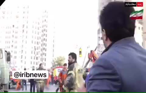   تصاویر زنده صداوسیما از محل حمله اسرائیل در سعادت آباد تهران؛ هشدار تخلیه صادر شد