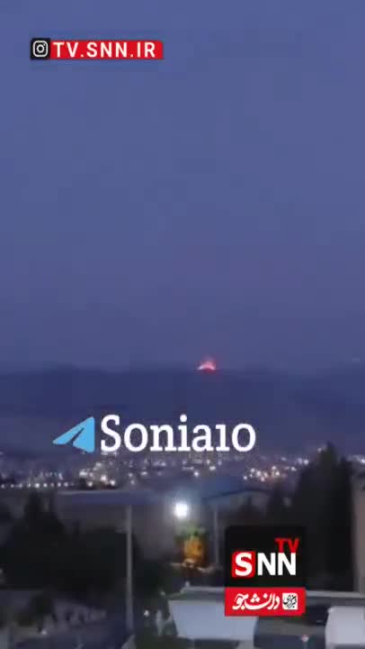   تصاویر خبرگزاری دانشجو از هدف قرار گرفتن ایلام در پی حمله اسرائیل