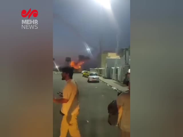   تصاویر تازه از انفجار در مرز مهران در پی حمله اسرائیل