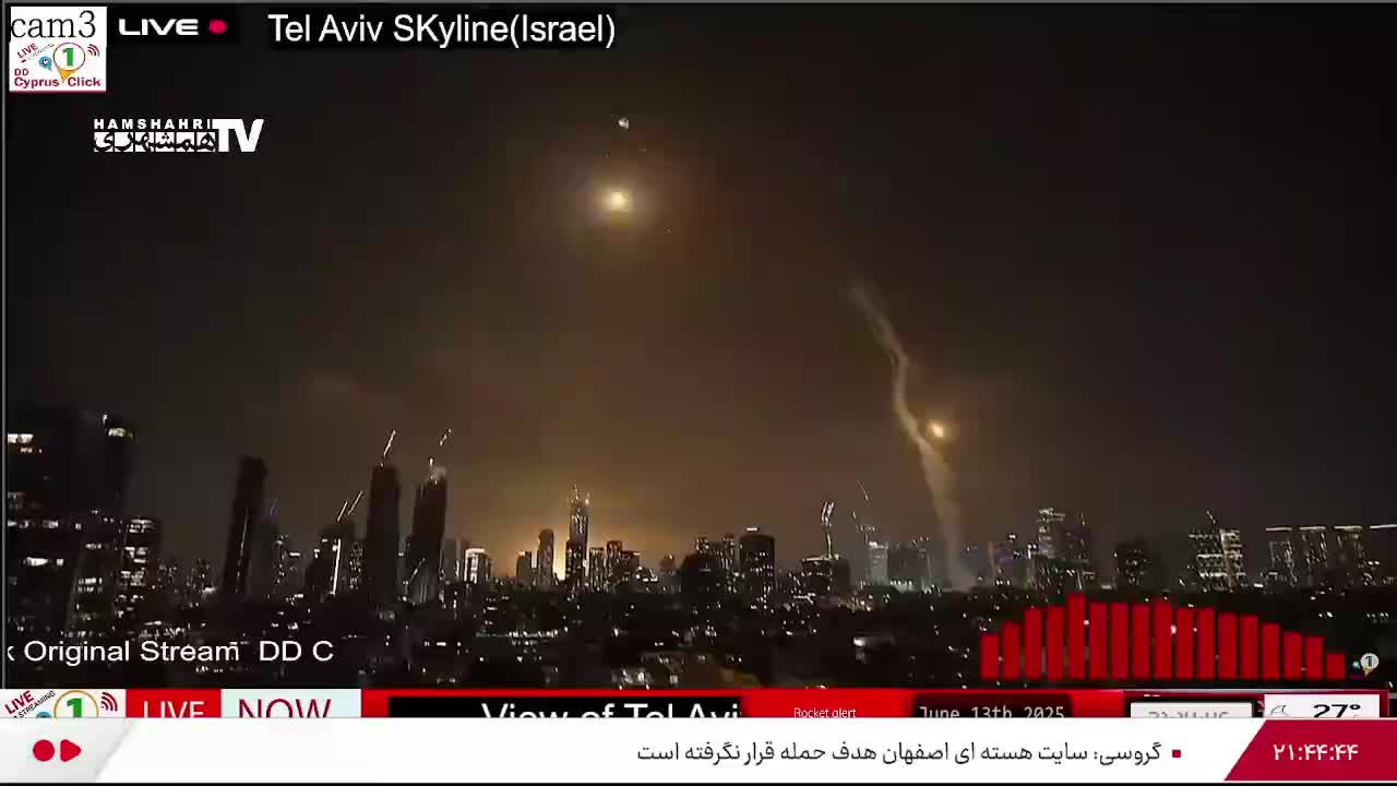   تصاویر تازه از اصابت موشک‌های ایران در تل‌آویو