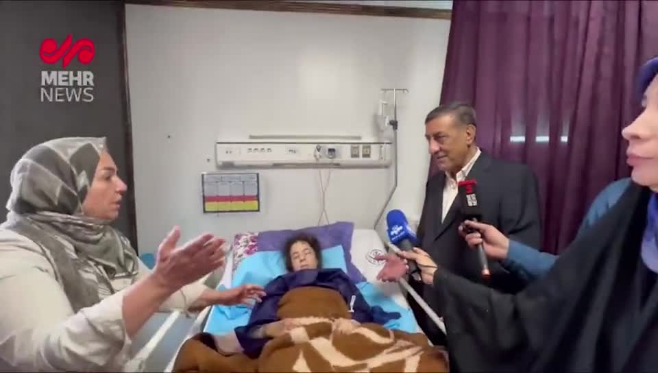 حضور معاون اجرایی رییس جمهور در بیمارستان رسول اکرم و ملاقات مصدومان حمله اسراییل| 23 خرداد 1404