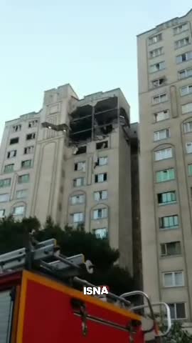   وضعیت ساختمانی در شهید محلاتی تهران پس از حمله اسرائیل به نقاطی از تهران