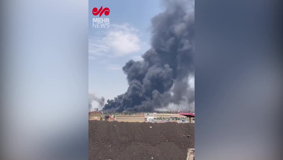   اولین تصاویر از حمله جدید اسرائیل؛ اینبار اطراف فرودگاه تبریز