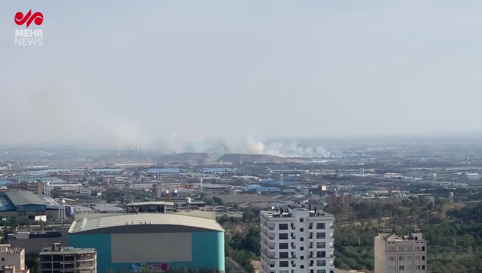   تصاویری از حملات جدید رژیم اسرائیل به مناطقی در حوالی چیتگر