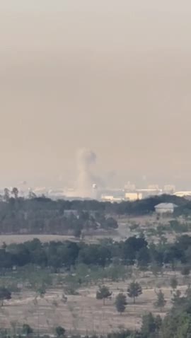   تصاویر خبرگزاری مهر از حمله دقایقی قبل به تهران حوالی چیتگر