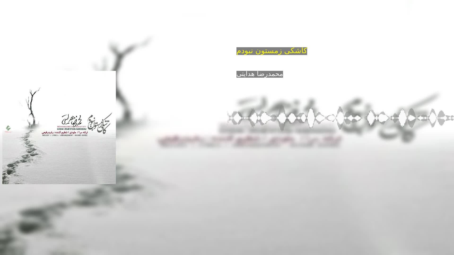 دانلود کاشکی زمستون نبودم محمدرضا هدایتی