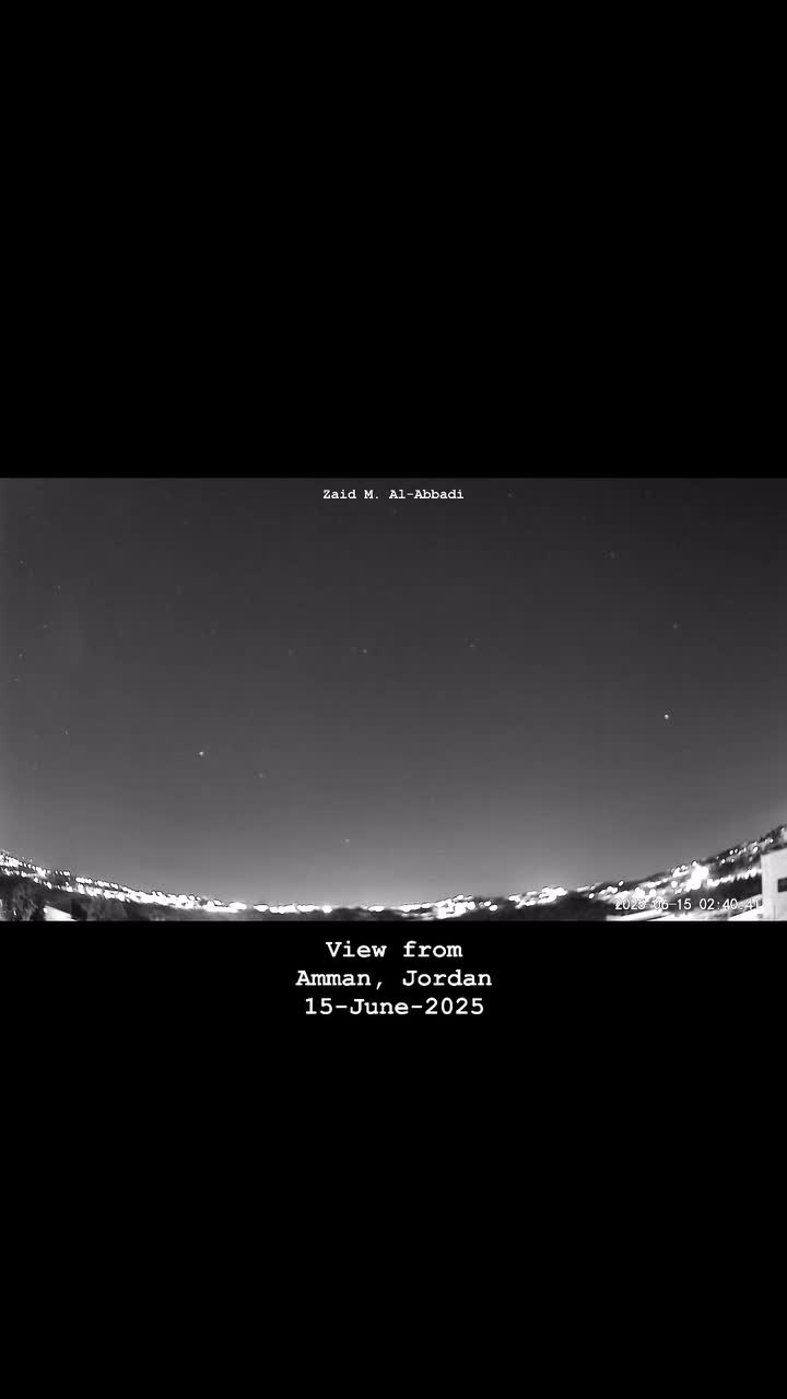   حملات موشکی وعده صادق 3 ایران در بامداد امروز از دید عکاس اردنی