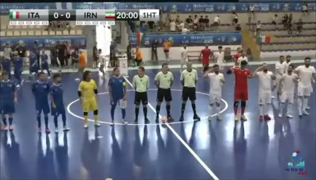   احترام نظامی فوتسالیست‌های ناشنوای ایران در قلب ایتالیا