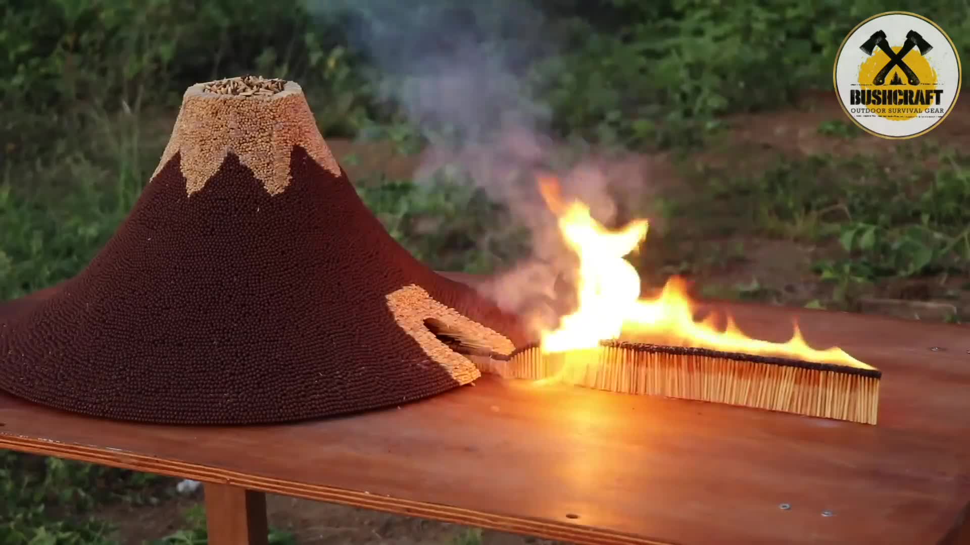 واکنش زنجیره ای سوختن بیش از صدهزار چوب کبریت