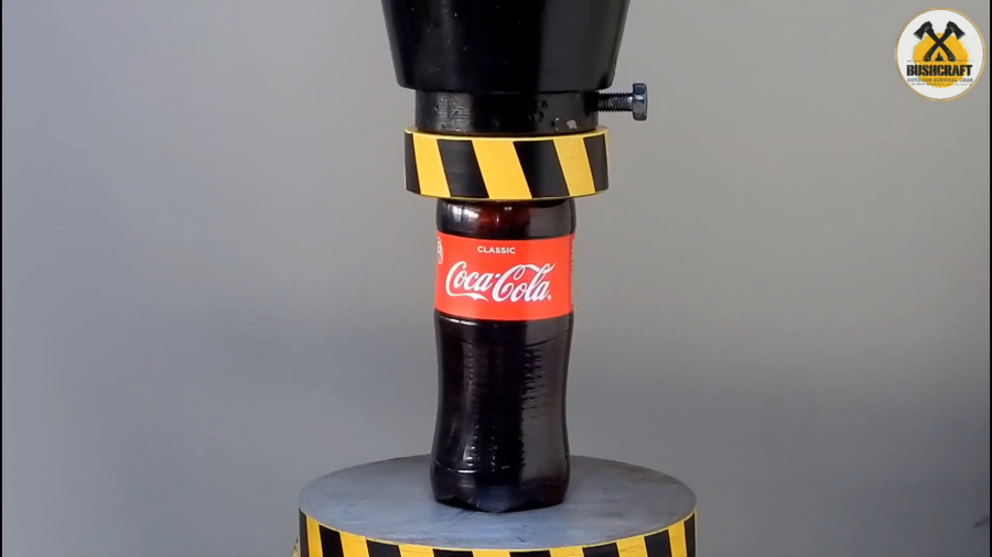 له کردن اشیاء مختلف با دستگاه پرس هیدرولیک 100 تنی !