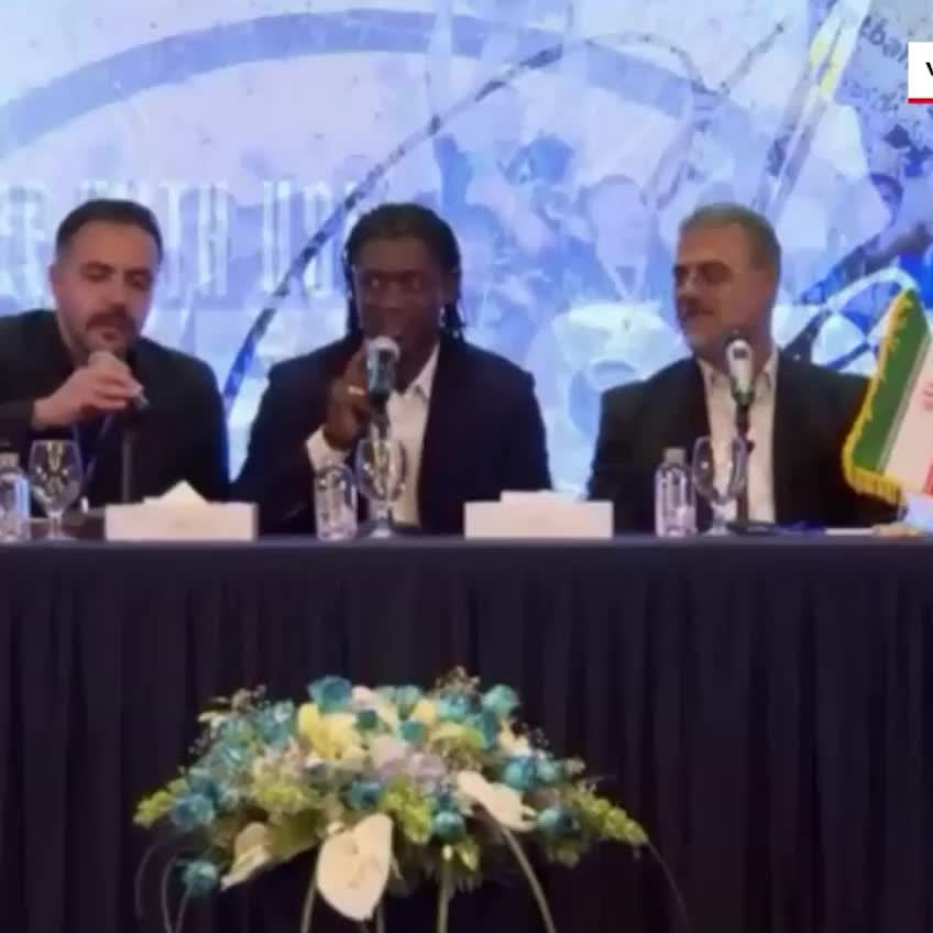   فارسی سلام کردن سیدورف در شروع مراسم معارفه در استقلال