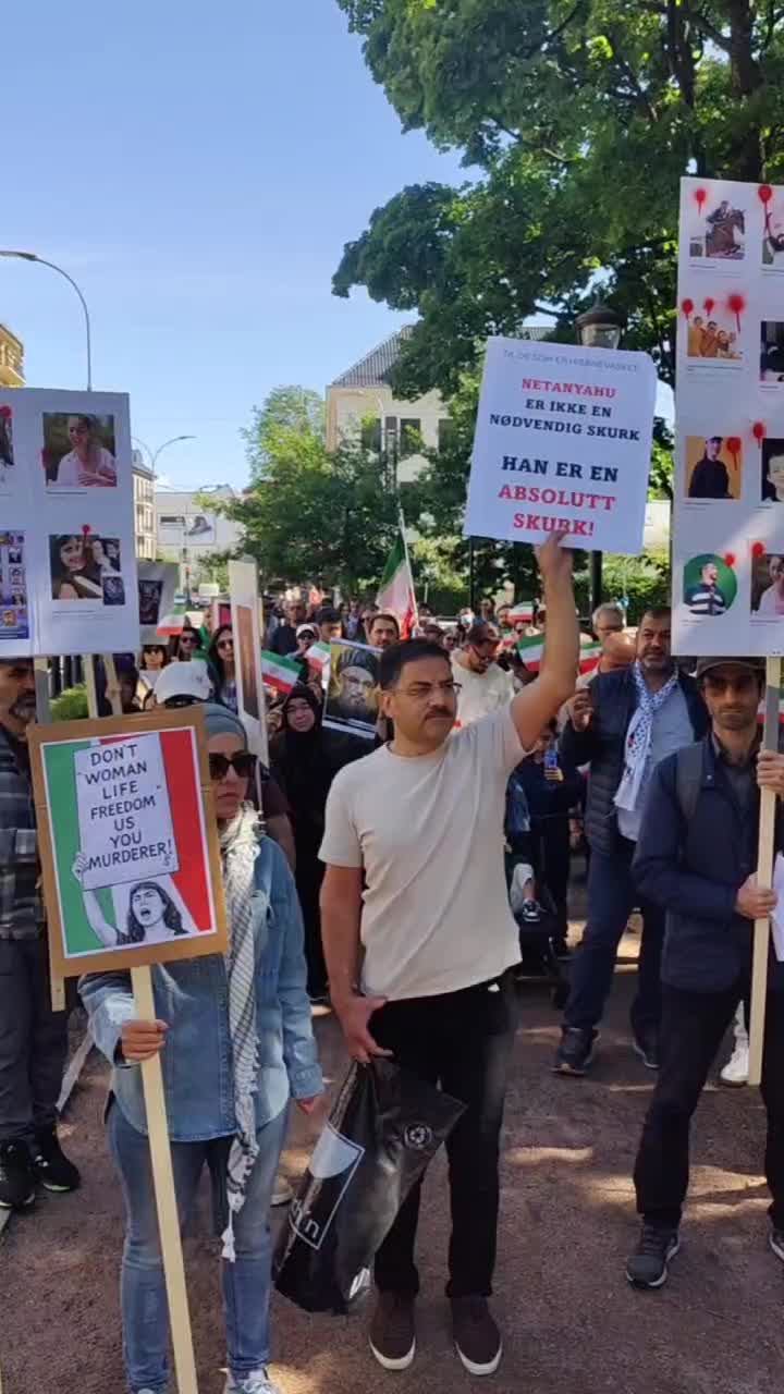   تجمع ضد جنگ مقابل سفارت اسرائیل در نروژ