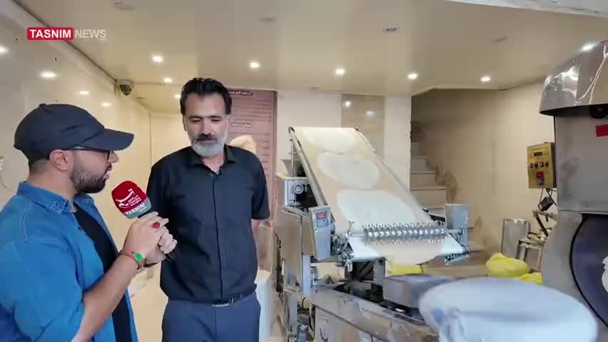   نان صلواتی یک نانوایی در قم