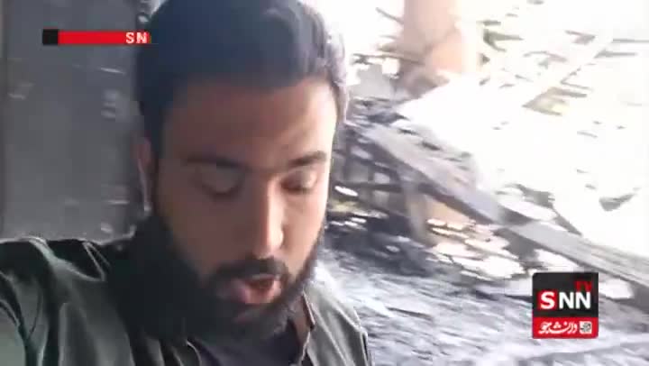   نمایی از استودیو شبکه خبر که خانم امامی در آن حضور داشت