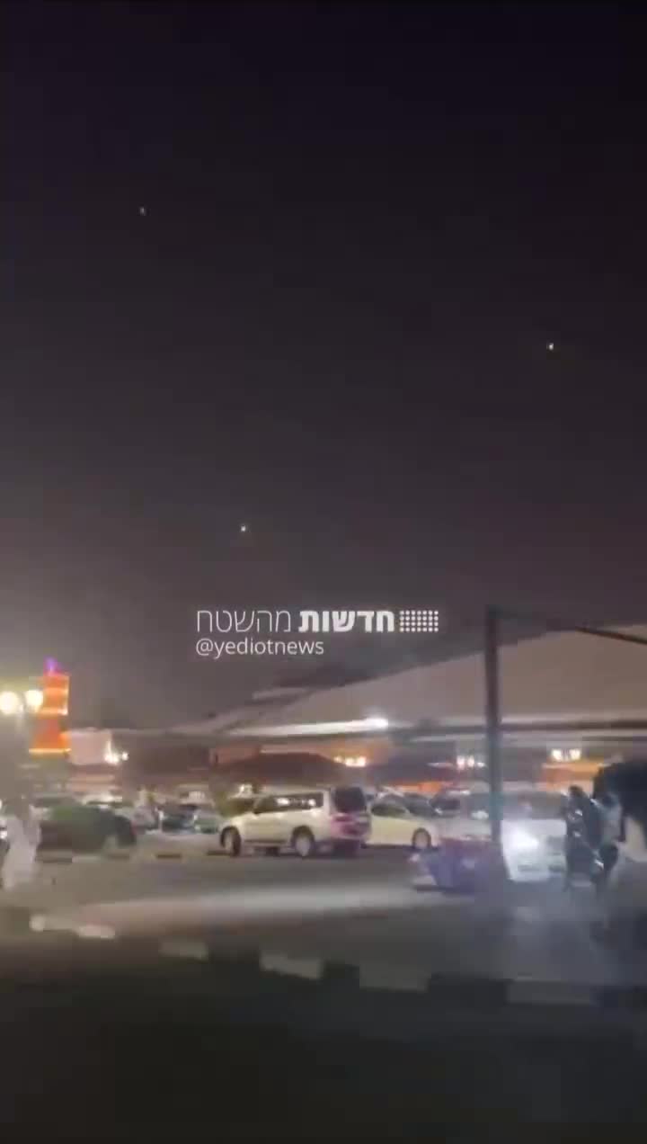   لحظه عبور موشک در آسمان قطر