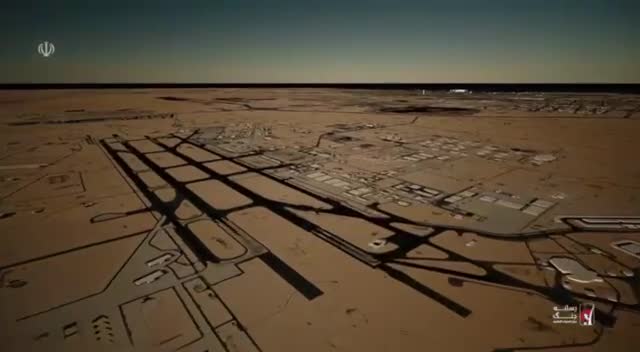   تصویر سه‌بعدی از پایگاه هوایی العدید در قطر