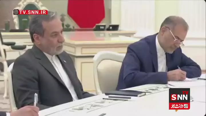   اولین تصاویر از دیدار وزیر امورخارجه با رئیس جمهور روسیه پوتین