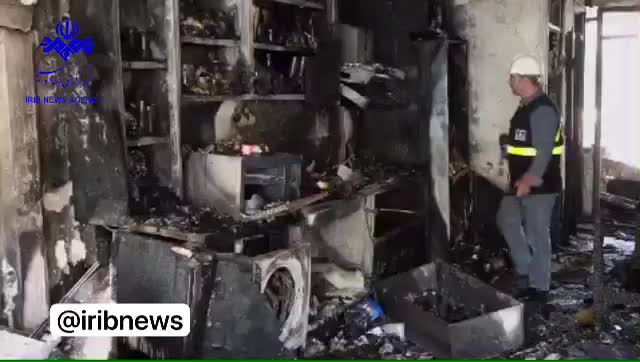   تصاویر تازه از محل انفجار صبح امروز در غرب تهران