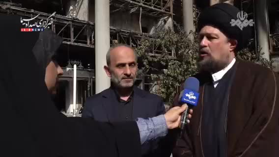   بازدید سیدحسن خمینی از ساختمان شیشه‌ای صداوسیما