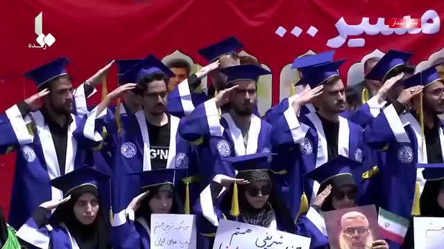 ادای احترام دانشجویان شریف به پیکر سرداران شهید؛ سکانسی تاریخی در تهران| 7 تیر 1404