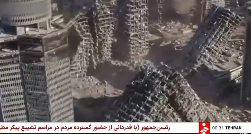   صداوسیما در ۳ بخش خبری متفاوت، تصاویر ساخته شده توسط هوش مصنوعی از تل‌آویو را پخش کرد!