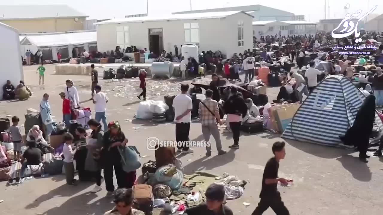   تصاویر ازدحام اتباع افغانی جهت خروج از کشور در مرز