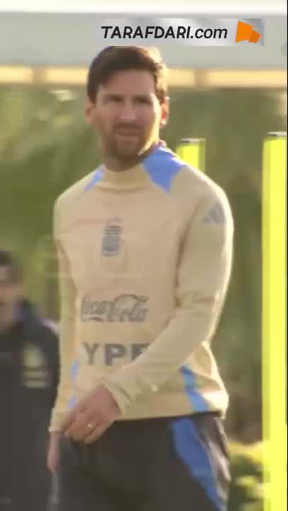   حضور لیونل مسی در تمرینات تیم ملی آرژانتین برای بازی با شیلی و کلمبیا