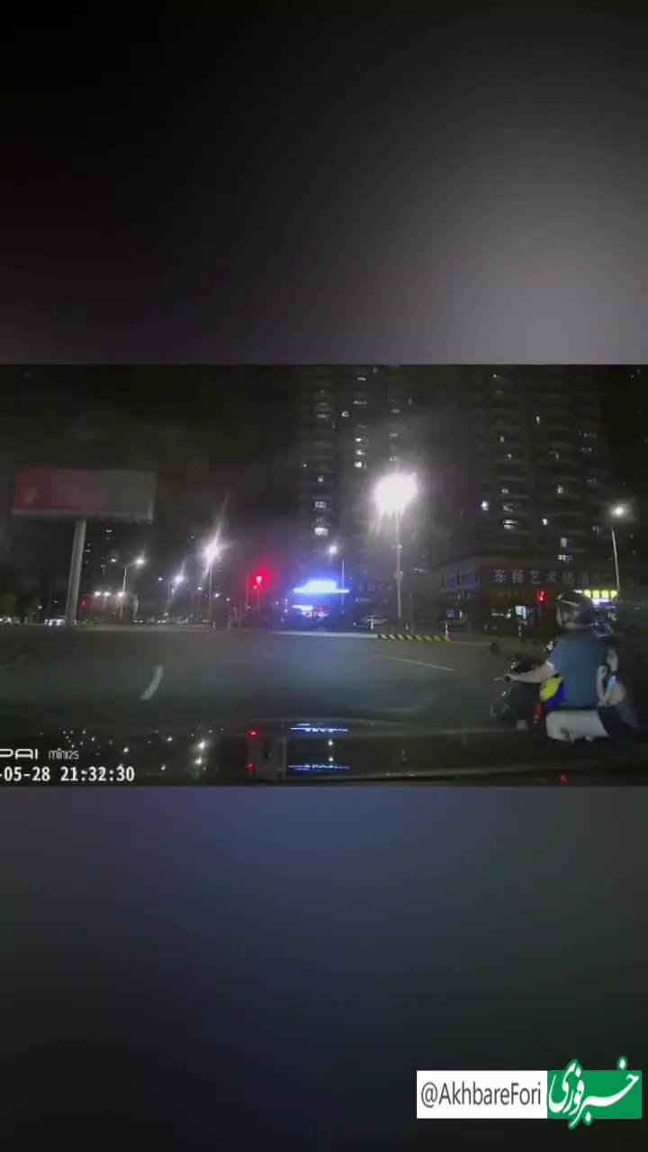   شهاب سنگ در آسمان شهر گوانگدونگ چین