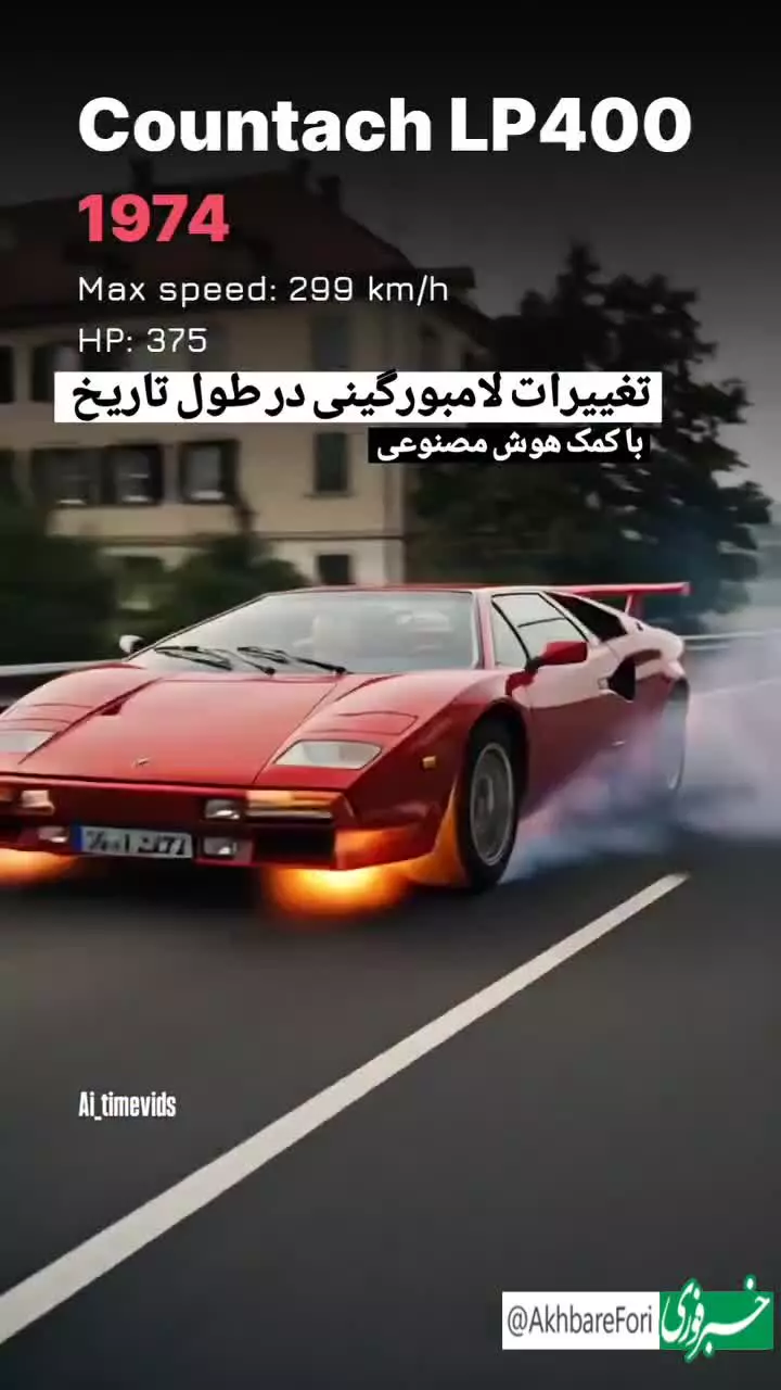   تغییرات لامبورگینی در طول تاریخ