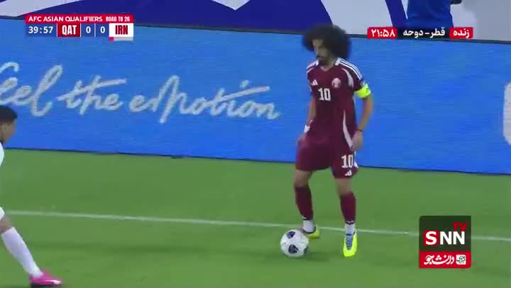   گل اول برای قطر در دقیقه ۴۰