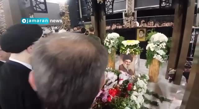    حضور سید علی خمینی در مزار شهید سیدحسن نصرالله