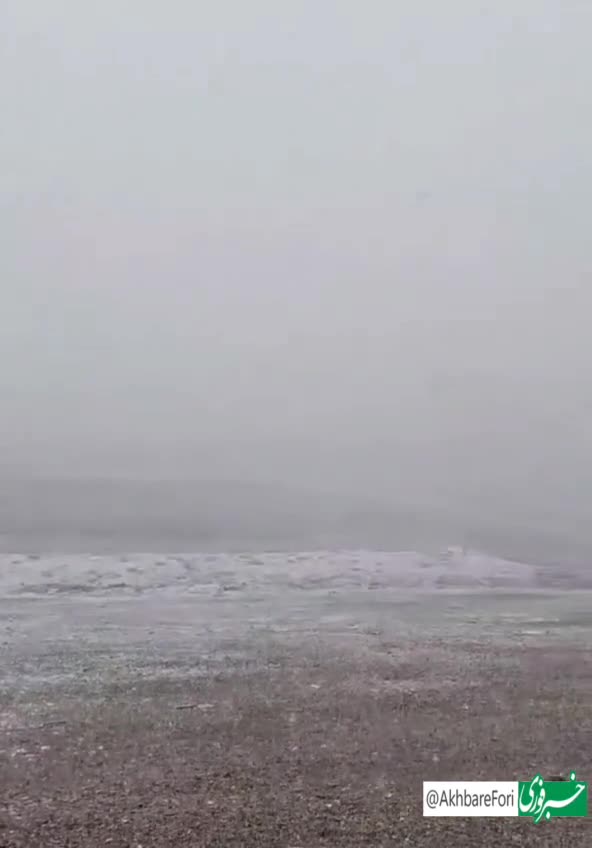   بارش برف بهاری در قله توچال