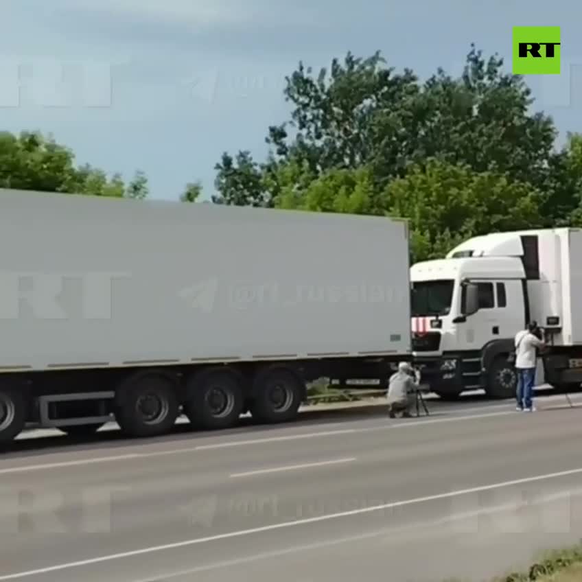    کامیون‌های یخچال‌دار روسیه حامل اجساد سربازان اوکراینی به مرز رسیدند