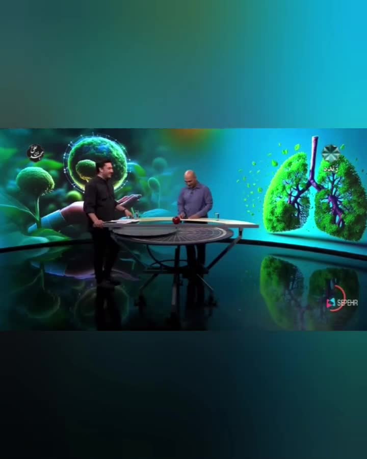   لحظه خرد شدن لامپ و ریختن روی سر مهمان روی آنتن شبکه چهار صداوسیما