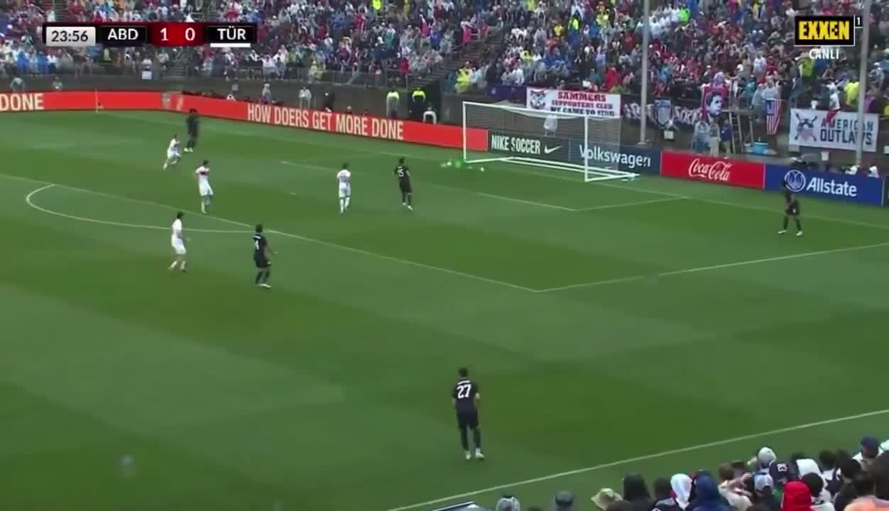   گل بی‌نظیر و عجیب تیم ملی ترکیه به تیم ملی آمریکا