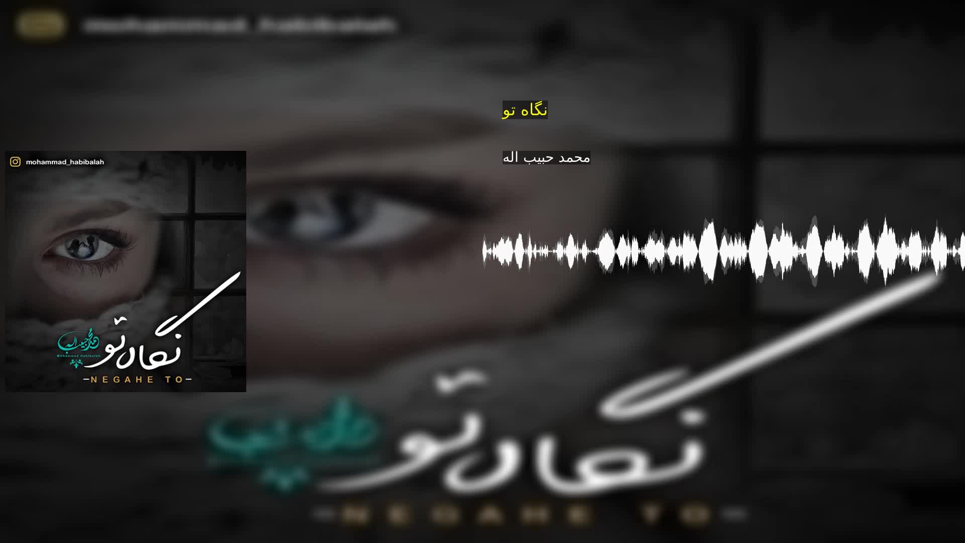 دانلود نگاه تو محمد حبیب اله