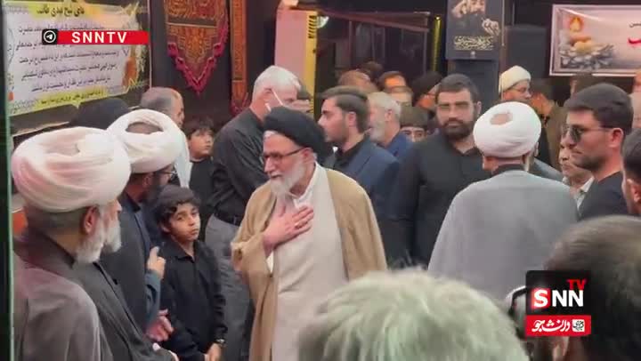   حضور حجت الاسلام خطیب وزیر اطلاعات در مراسم یادبود حجت الاسلام علی طائب