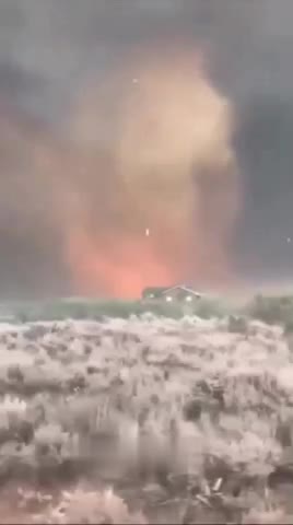   طوفان آتش در ایالت یوتا آمریکا