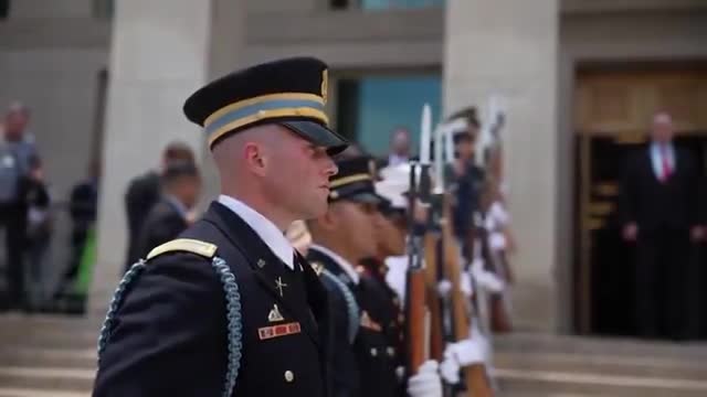 مراسم استقبال پنتاگون از کتز وزیر دفاع اسرائیل در آمریکا | 29 تیر 1404