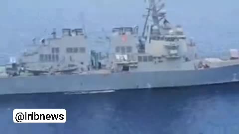 ببینید| هشدار قاطع نیروی دریایی ایران به ناوشکن آمریکایی به دلیل نقض حریم ایران | 1 مرداد 1404