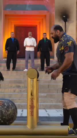    رکورد مسابقات گوی در مردان آهنین شکسته شد