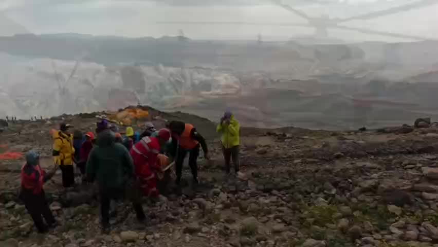   نجات یک کوهنورد مصدوم در ارتفاعات قله دماوند توسط نیروهای هلال احمر