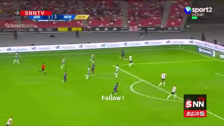    گل به خودی عجیب و پر قدرت الکس مورفی مقابل آرسنال