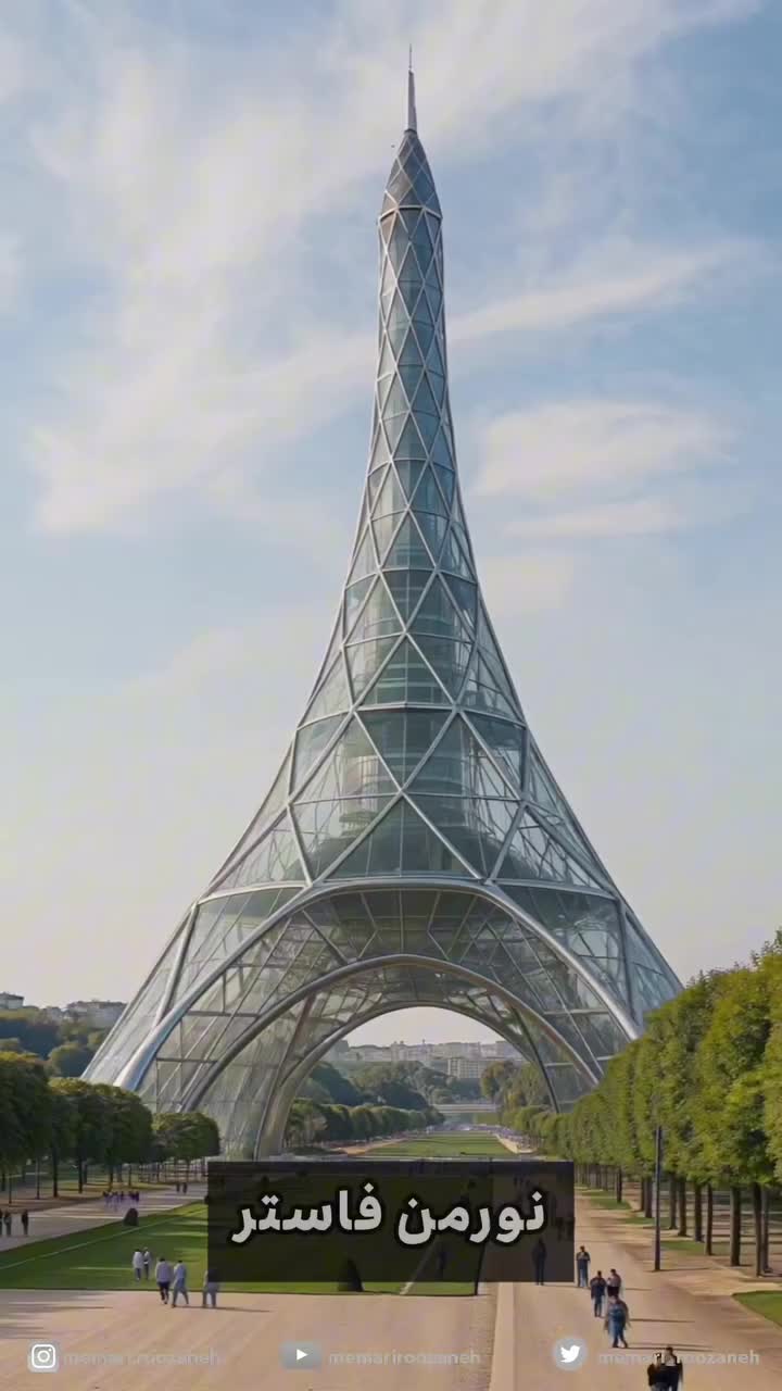   طراحی دوباره برج ایفل توسط معماران برجسته جهان؛ هنرنمایی جدید هوش مصنوعی