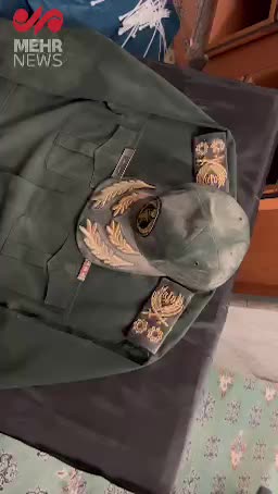    تصاویری از لباس سردار سپهبد شهید سلامی در مراسم ختم ایشان