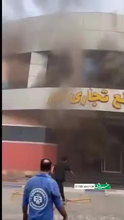   آتش سوزی در پاساژ نور درگهان جزیره قشم