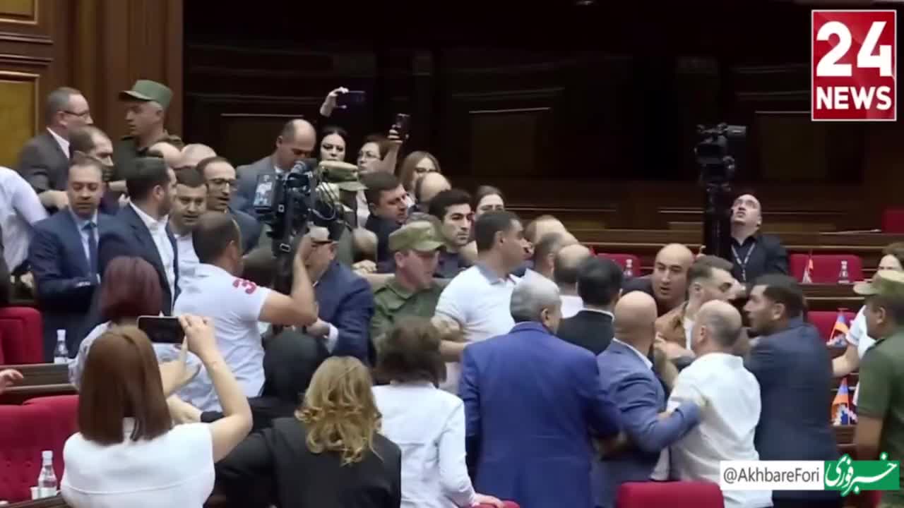   درگیری در پارلمان ارمنستان