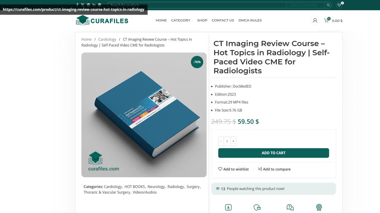 CT Imaging Review Course – Hot Topics in Radiology | Self-Paced Video CME for Radiologists