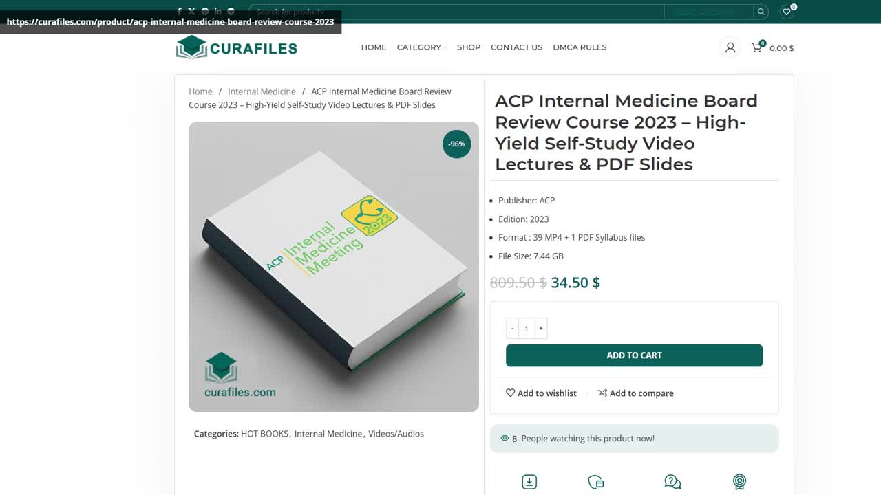 ACP Internal Medicine Board Review Course 2023 – High-Yield Self-Study Video Lectures & PDF Slides
