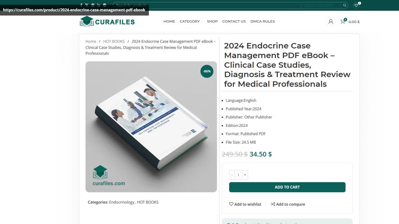 2024 Endocrine Case Management PDF eBook – Clinical Case Studies, Diagnosis & Treatment Review for